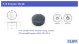 Rotary encoder control knobs