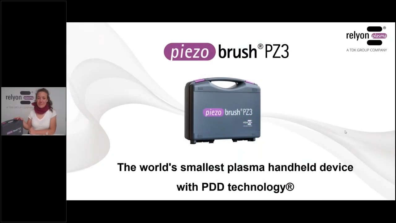 Product presentation piezobrush® PZ3 and explanation surface energy