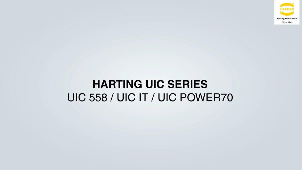 HARTING UIC Connector Series - Powering Rail Transportation