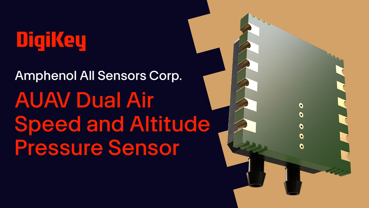 Amphenol All Sensors AUAV Dual Air Speed/Altitude Sensor PIO | DigiKey