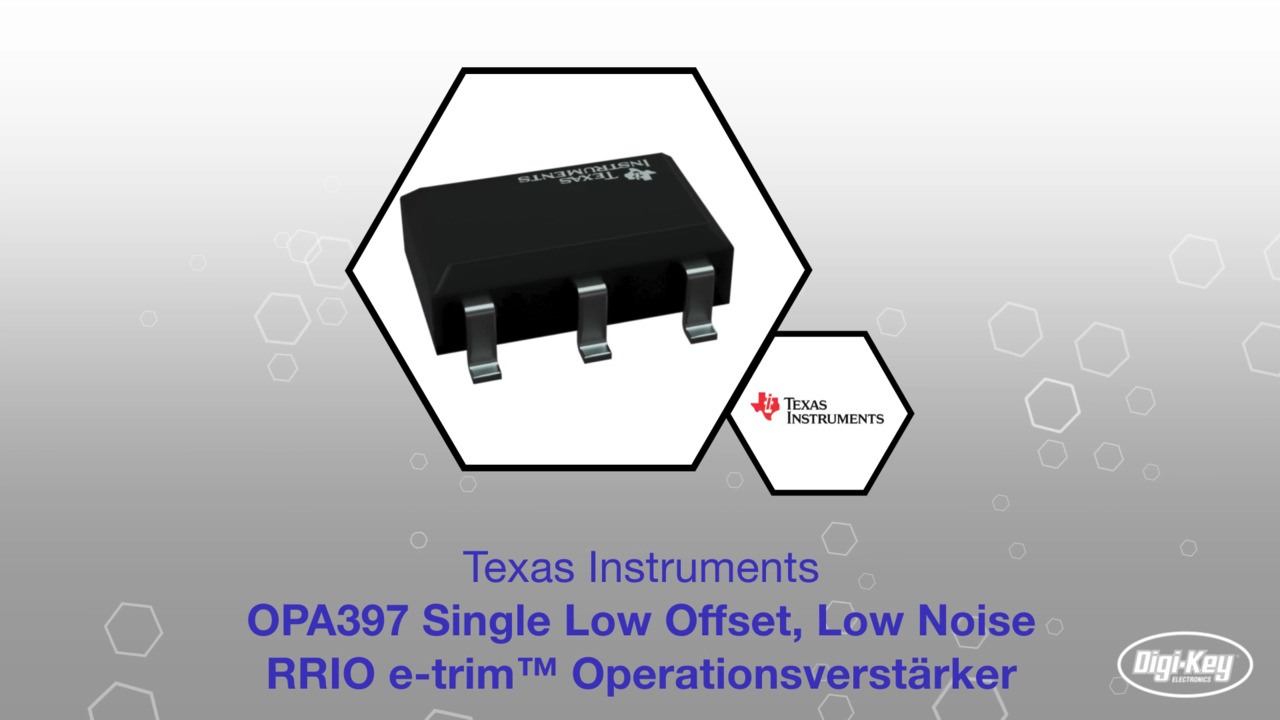 Einzelner RRIO-e-trim™-Operationsverstärker OPA397 mit niedrigem Offset und geringem Rauschen | Datasheet Preview