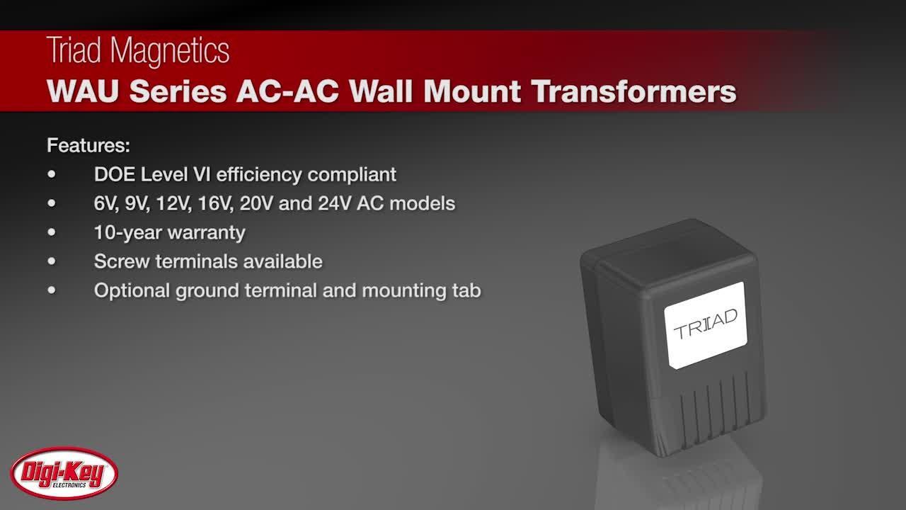 Triad WAU Series AC-AC Wall Mount Transformers | DigiKey Daily