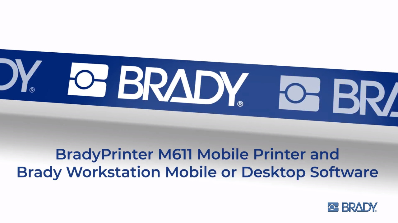 BradyPrinter M611 Mobile Label Printer
