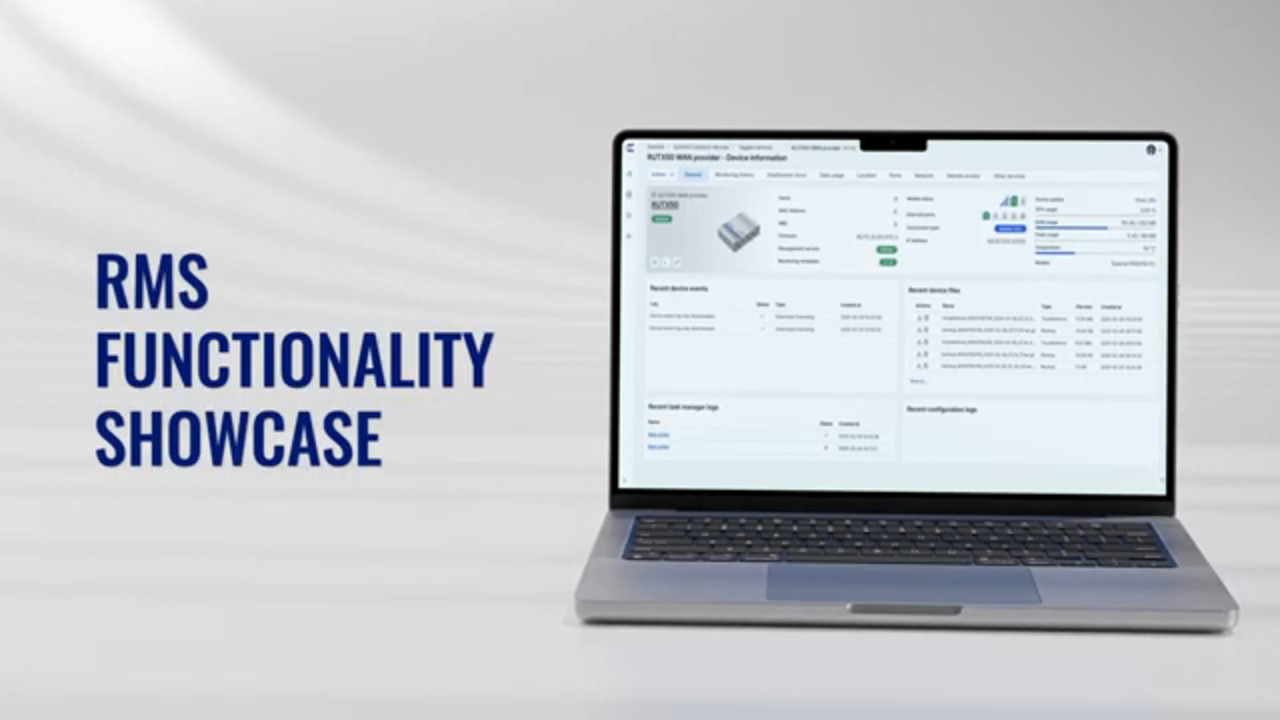 Teltonika RMS Functionality Showcase