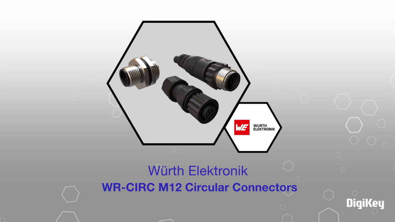 Wurth Elektronik WR-CIRC M12 Circular Connectors | Datasheet Preview