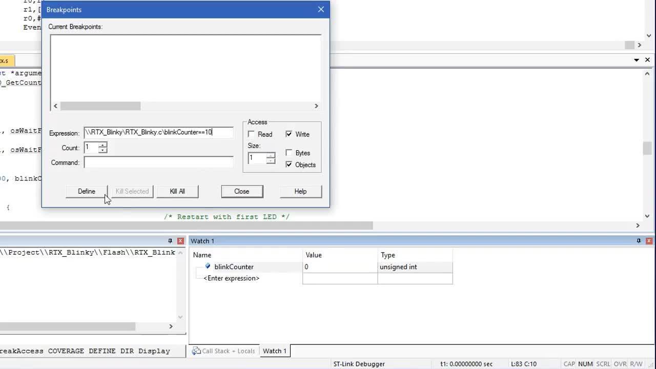 Powerful debugging with Arm Keil MDK using ST-Link