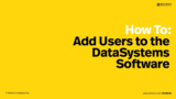 How to create and import user profiles with ELITE DataSystems How to create and import user profiles with ELITE DataSystems