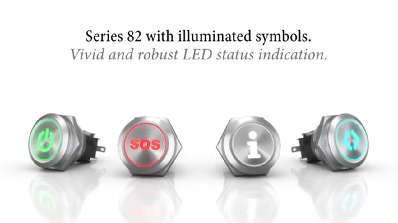 EAO - Series 82 pushbuttons with illuminated symbols