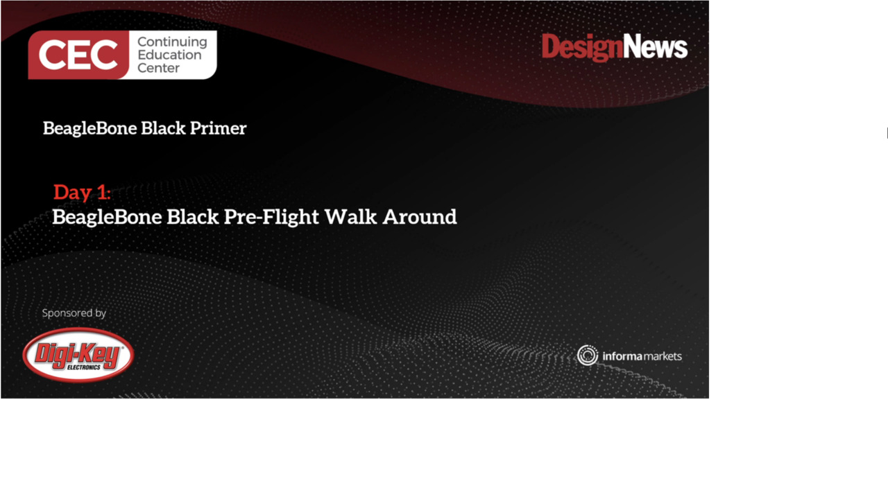 BeagleBone Black Primer – Day 1