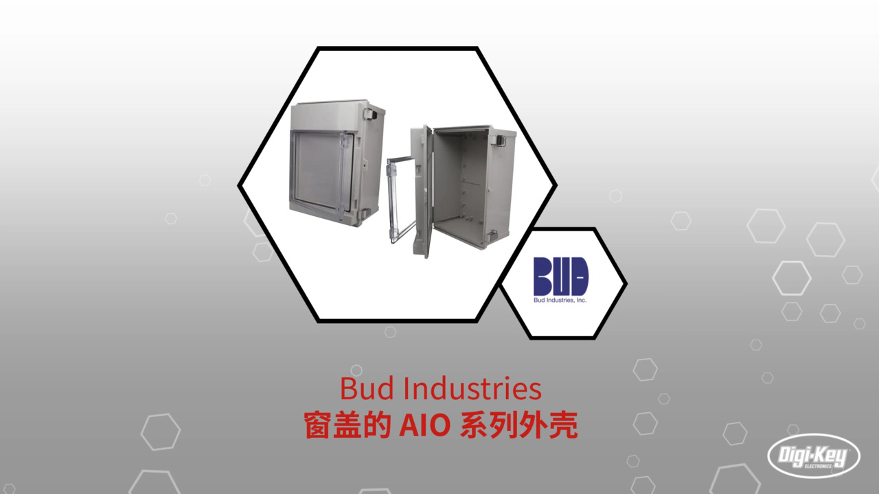 Bud Industries 带窗盖的 AIO 系列外壳 | Datasheet Preview