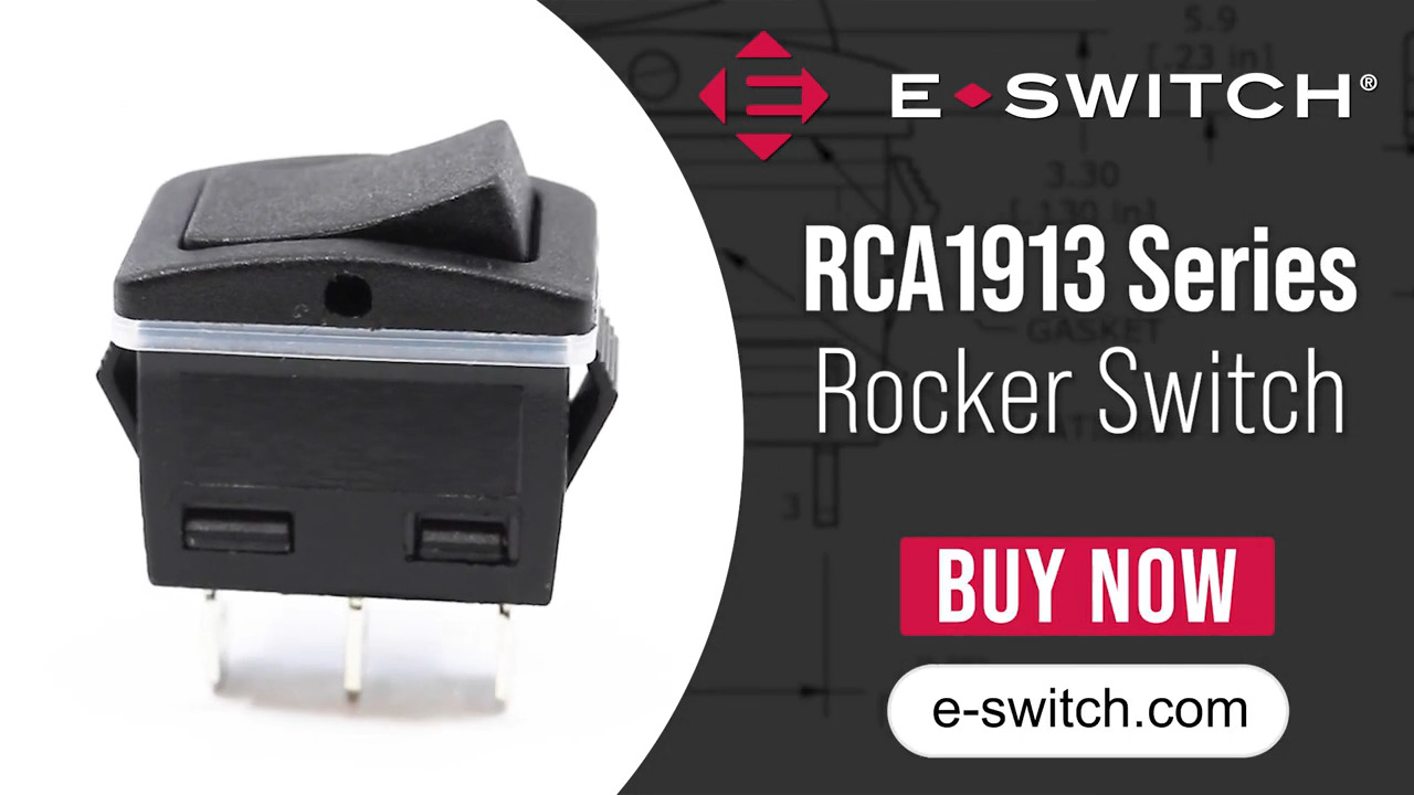 RCA1913 Series Sealed, Power Rocker Switch