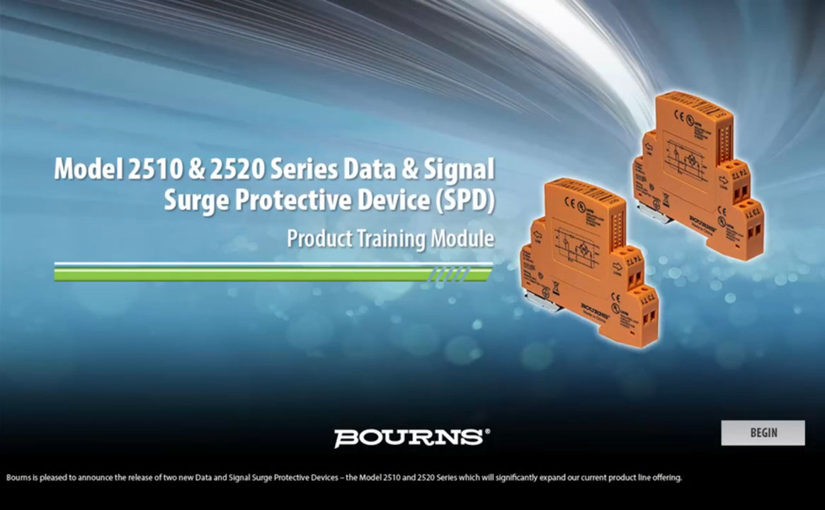 Bourns® Data & Signal Surge Protective Device (SPD) - 2510 & 2520 Series