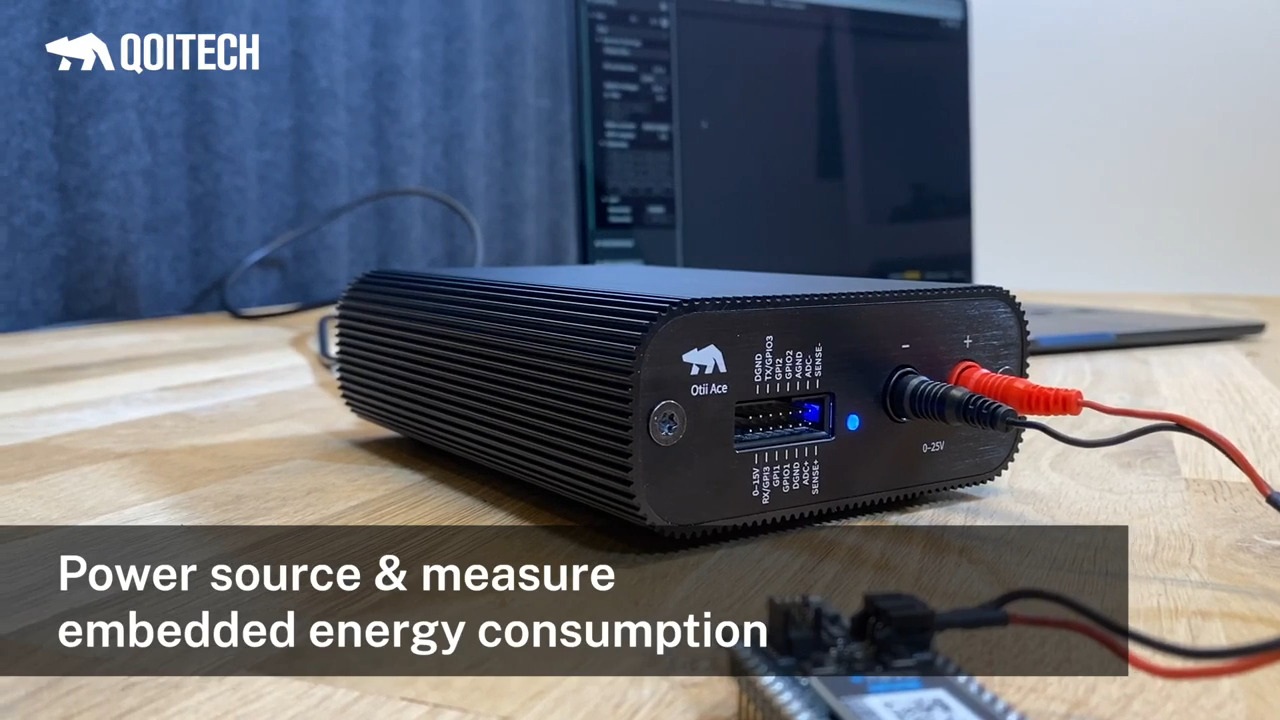 How to power source & measure energy consumption of an embedded or IoT device