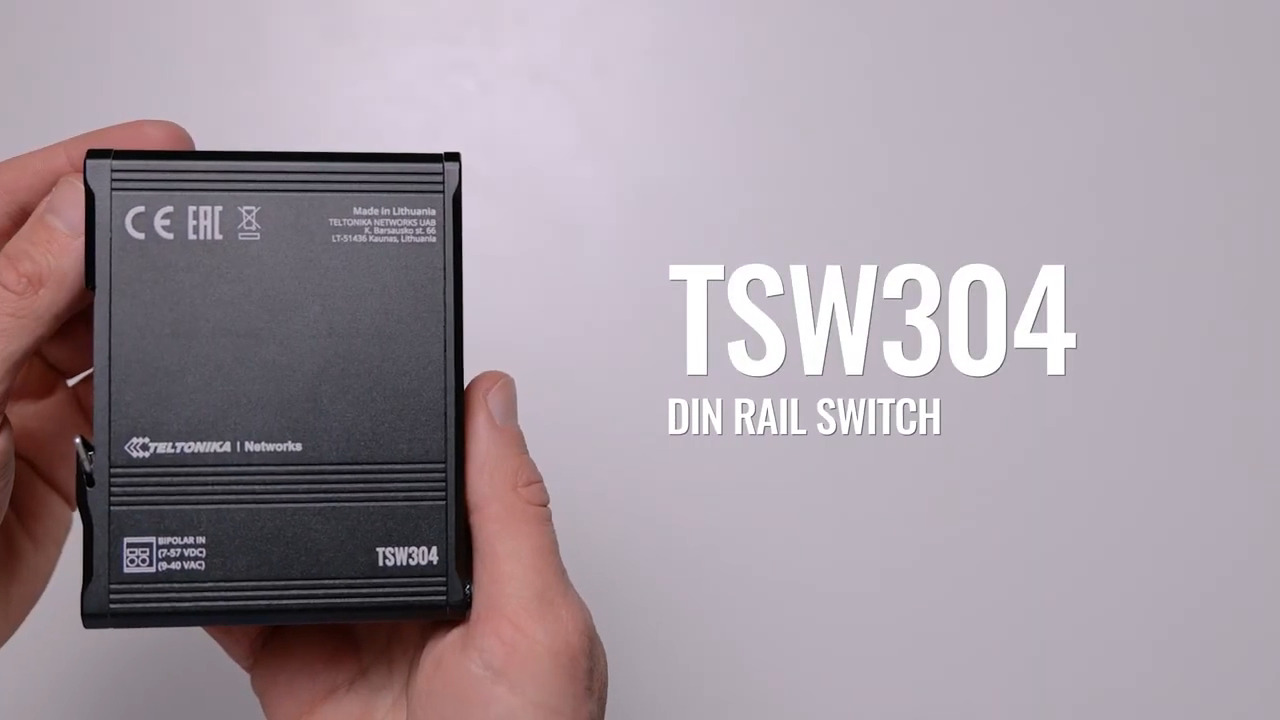 TSW304 - Din Rail Switch | Quick Start Guide
