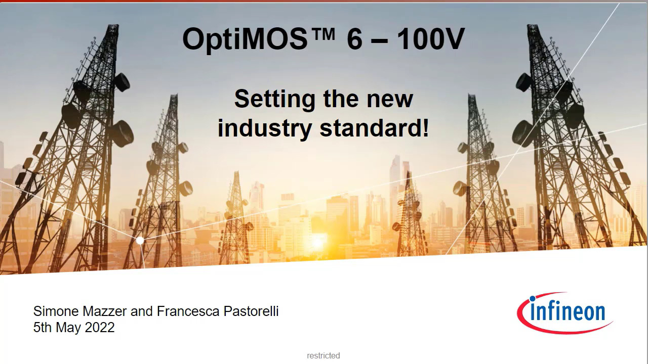 OptiMOS™ 6 100 V: Setting the new industry standard