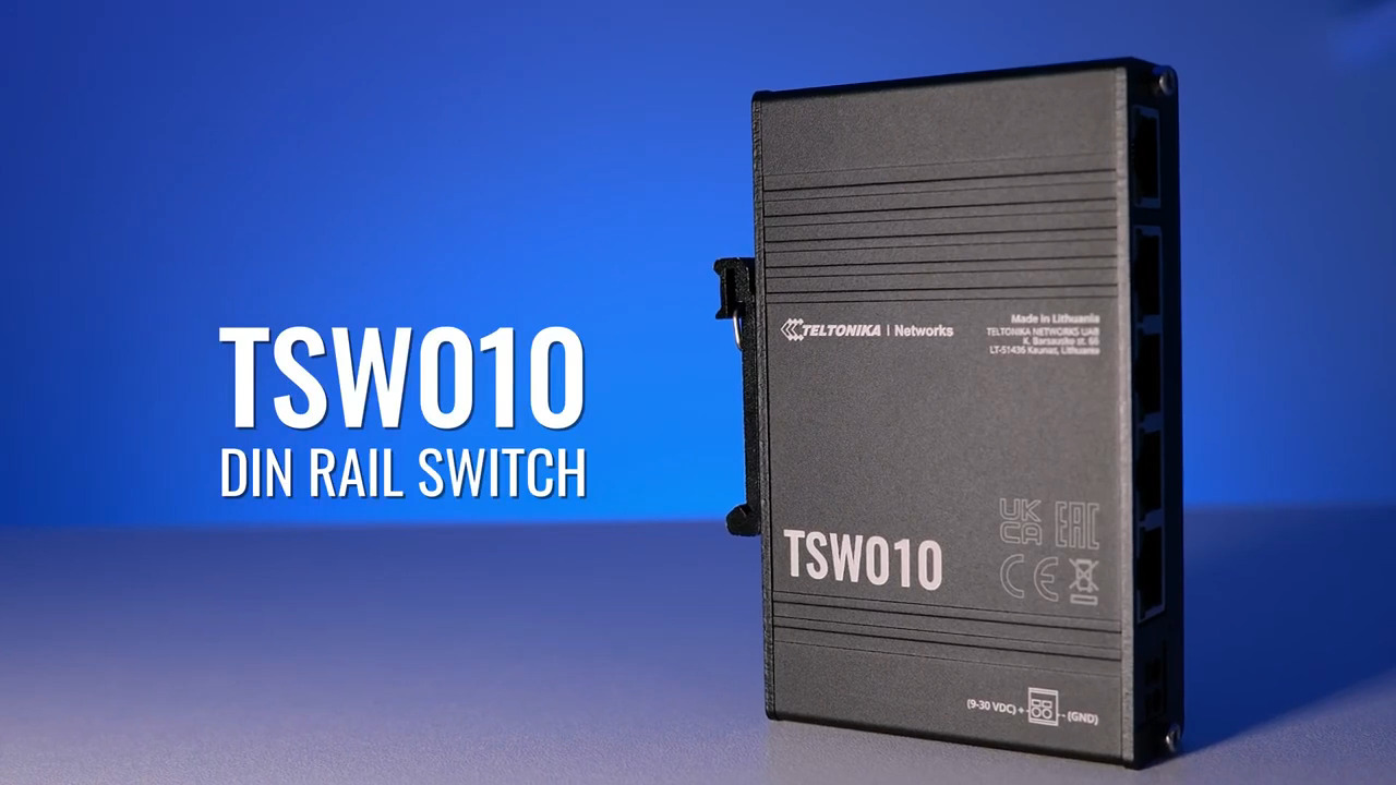 TSW010 - Din Rail Switch | Quick Start Guide