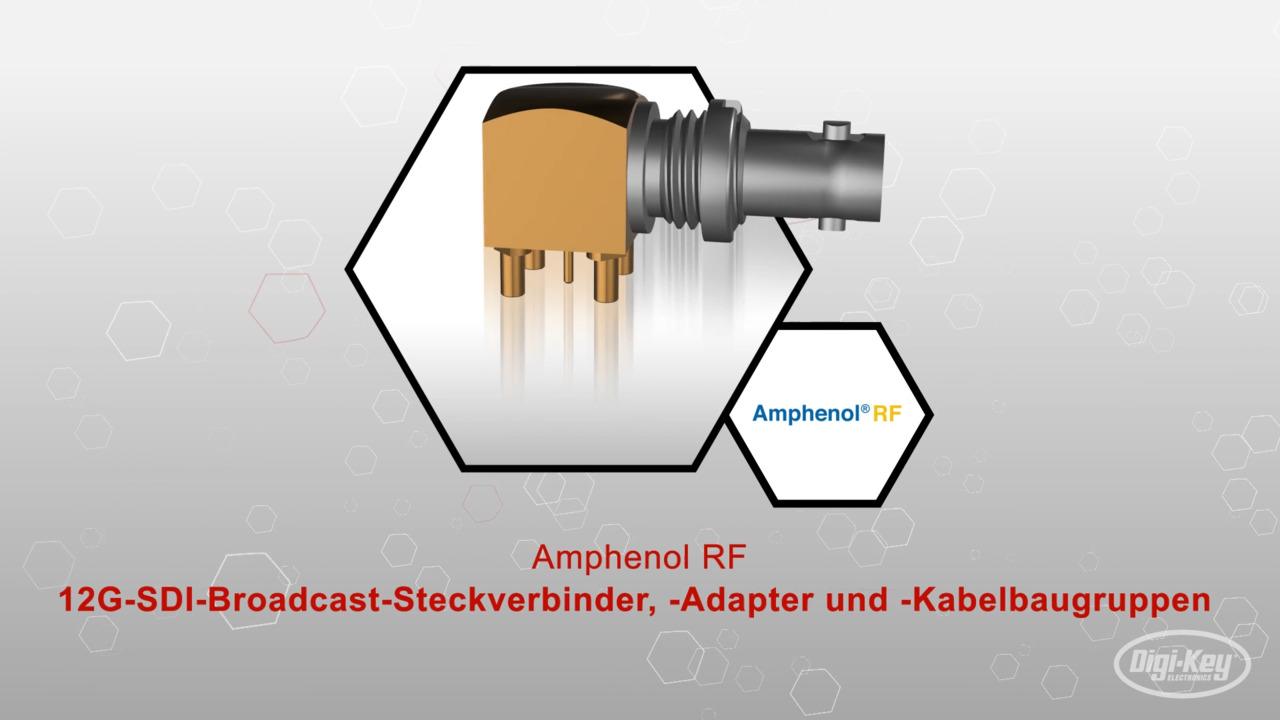 12G-SDI-Broadcast-Steckverbinder, -Adapter und -Kabelbaugruppen | Datasheet Preview