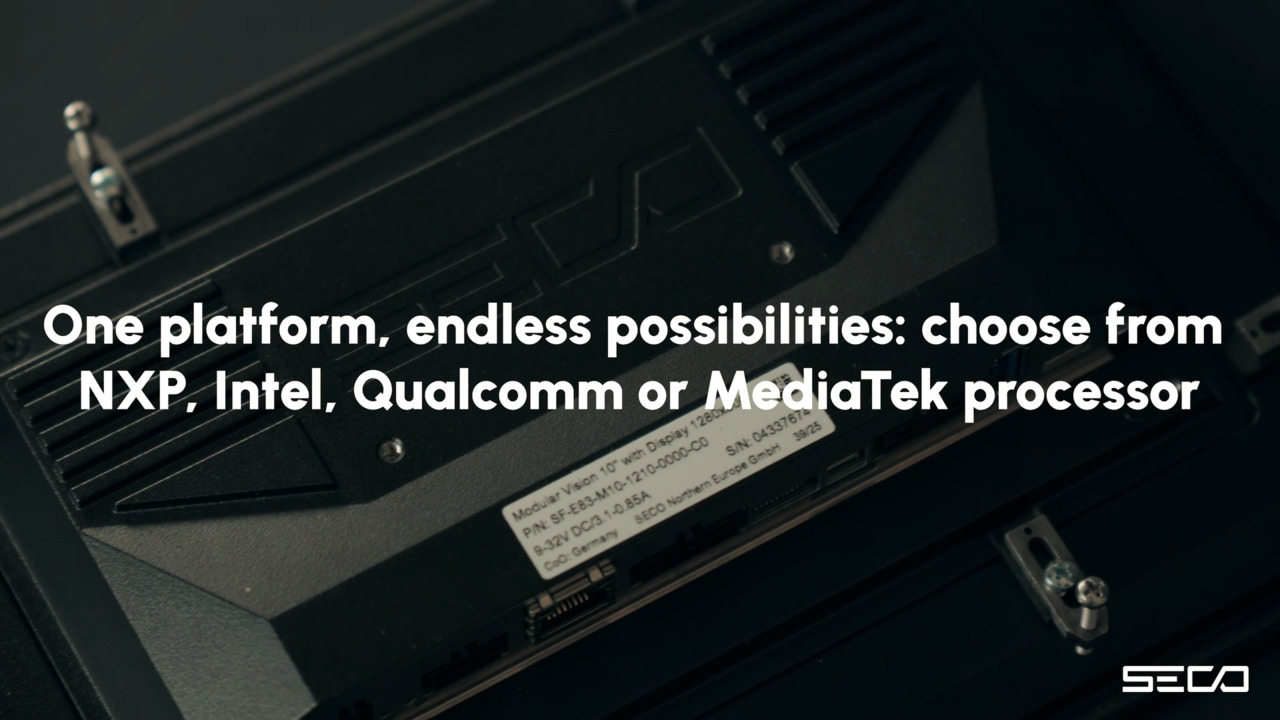 SECO Modular Vision HMI platform: Edge AI interfaces for industrial OEMs with NXP i.MX95