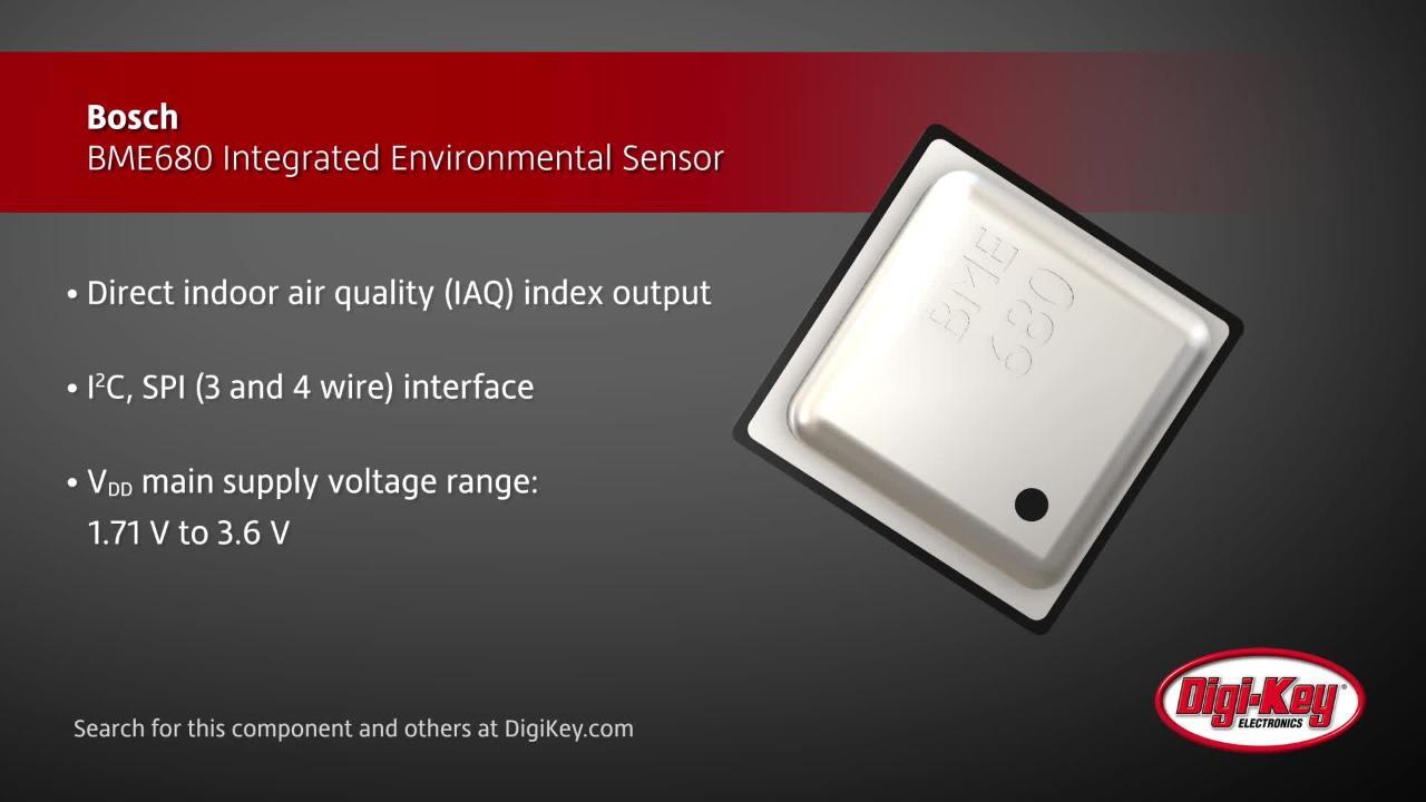 Bosch BME680 Integrated Environmental Sensor | DigiKey Daily