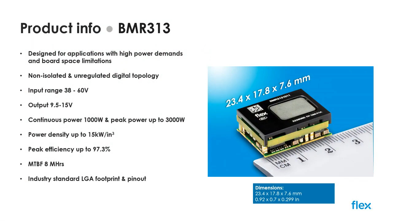 New Product Introduction: BMR313
