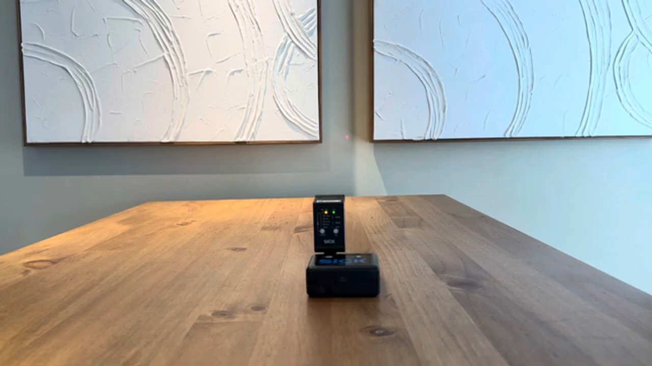 SICK DT35 Mid Range Laser Distance Sensor Demonstration