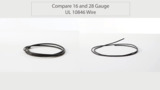 Compare Tensility 16 and 28 Gauge UL 10846 Wire Compare Tensility 16 and 28 Gauge UL 10846 Wire
