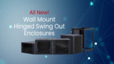 L-com Wall Mount Hinged Swing-Out Enclosures for Network and IT Applications