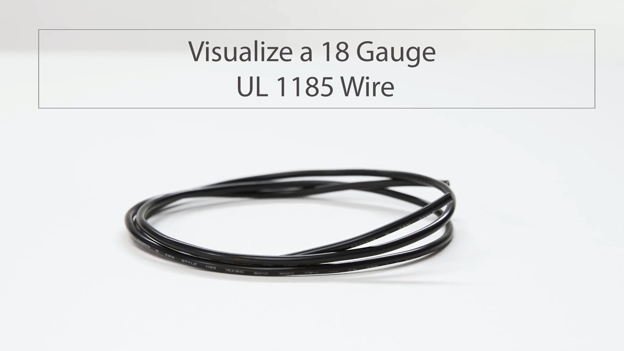 Visualize an 18 Gauge UL 1185 Wire