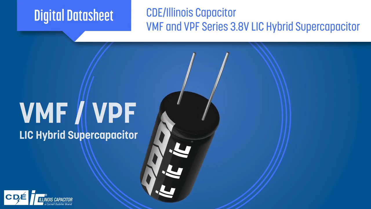 VMF/VPF Hybrid LIC Supercapacitors