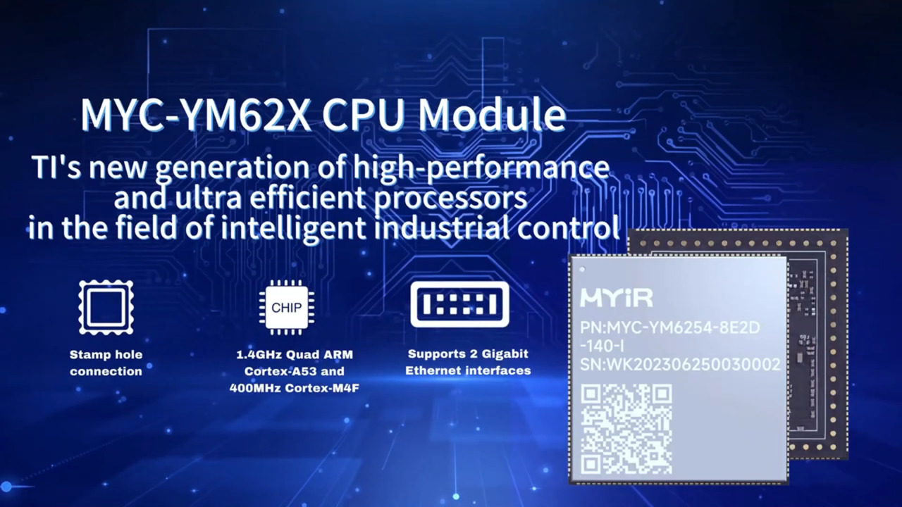 ARM SoM based on New-generation TI AM62x Efficient Processors