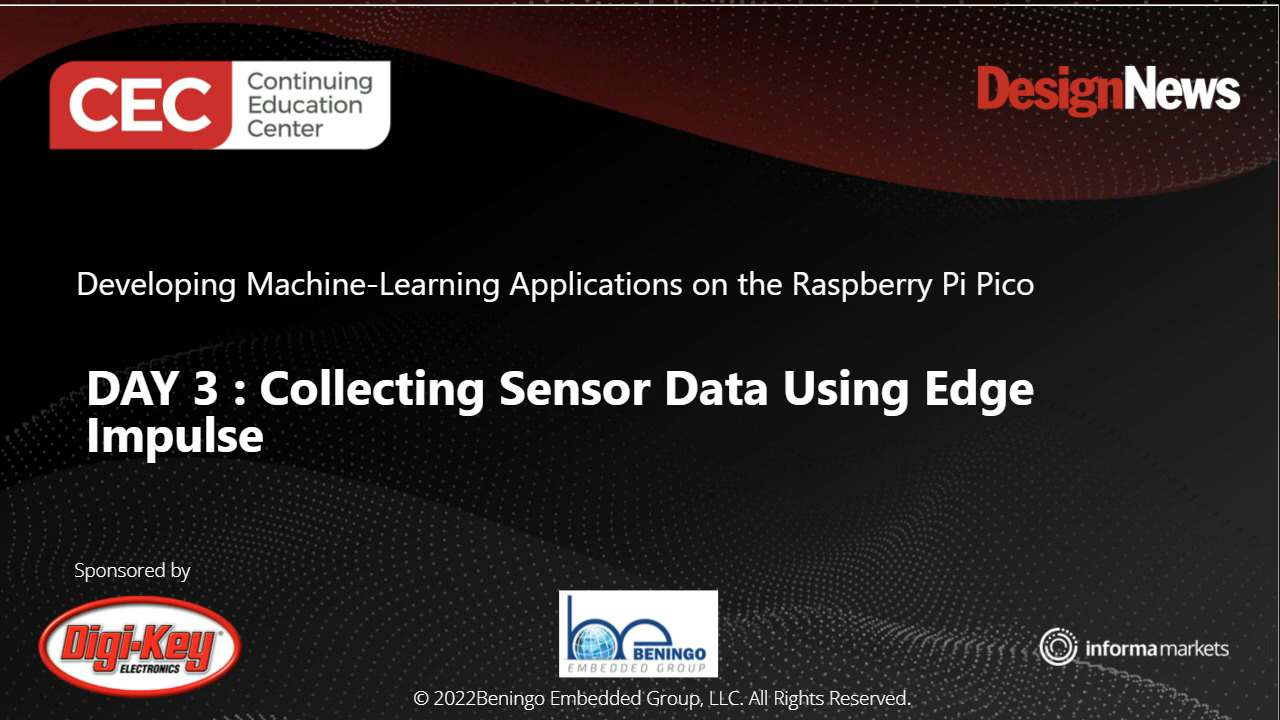 Developing Machine-Learning Applications on the Raspberry Pi Pico – Day 3