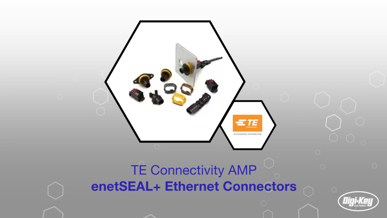 TE Connectivity AMP enetSEAL+ Ethernet Connectors | Datasheet Preview