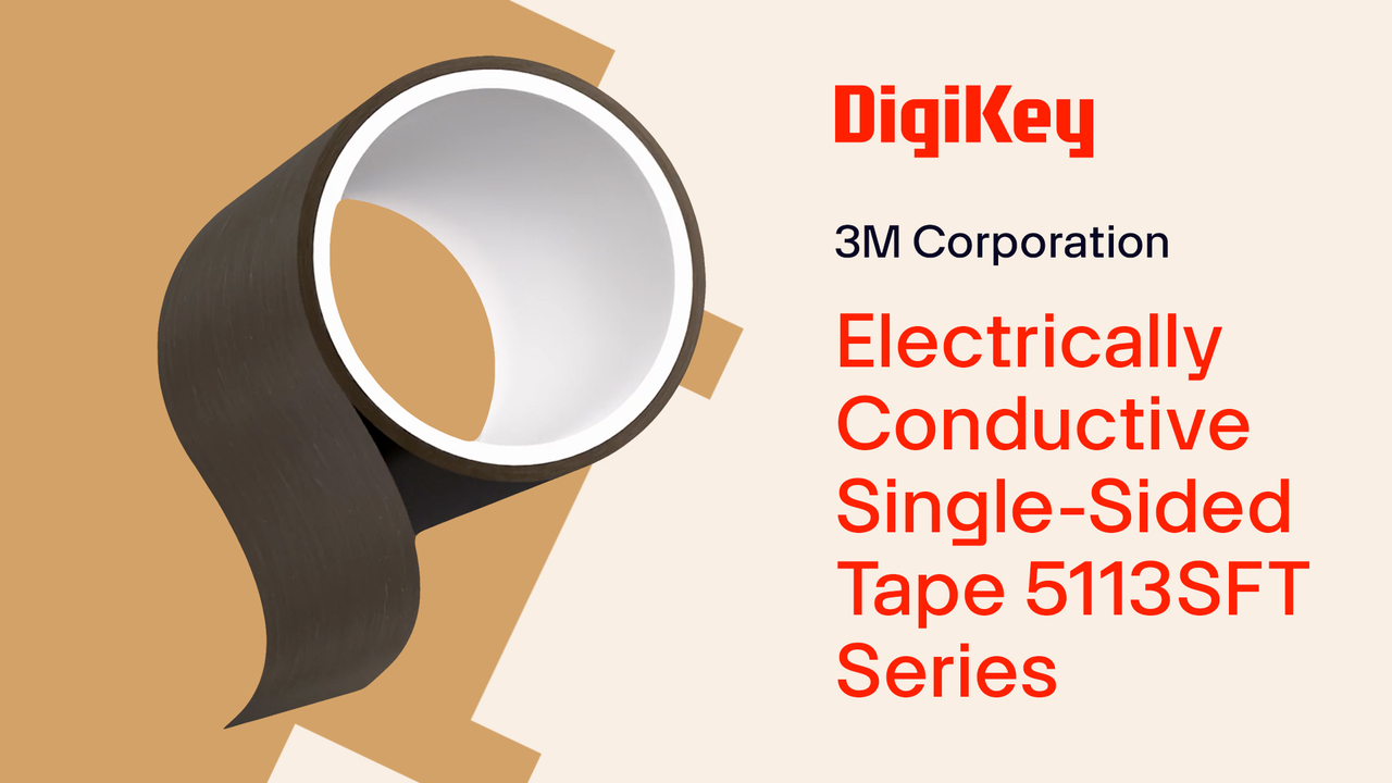 3M Electrically Conductive Single-Sided Tape 5113SFT Series PIO | DigiKey