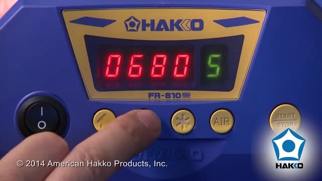 Hakko FR-810 Digital SMD Hot Air Rework Station by American Hakko — Rev. 051215