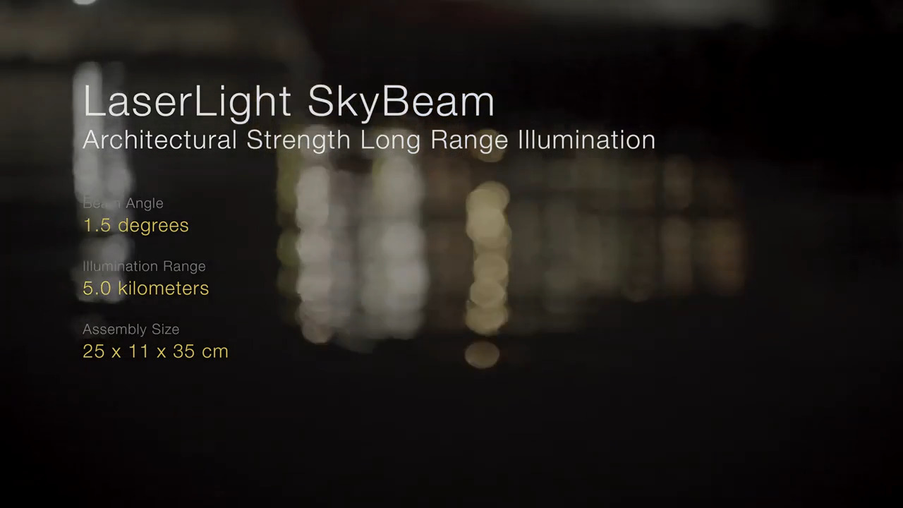 SLD Laser - Lighthouse - SkyBeam LaserLight vs LED Comparison