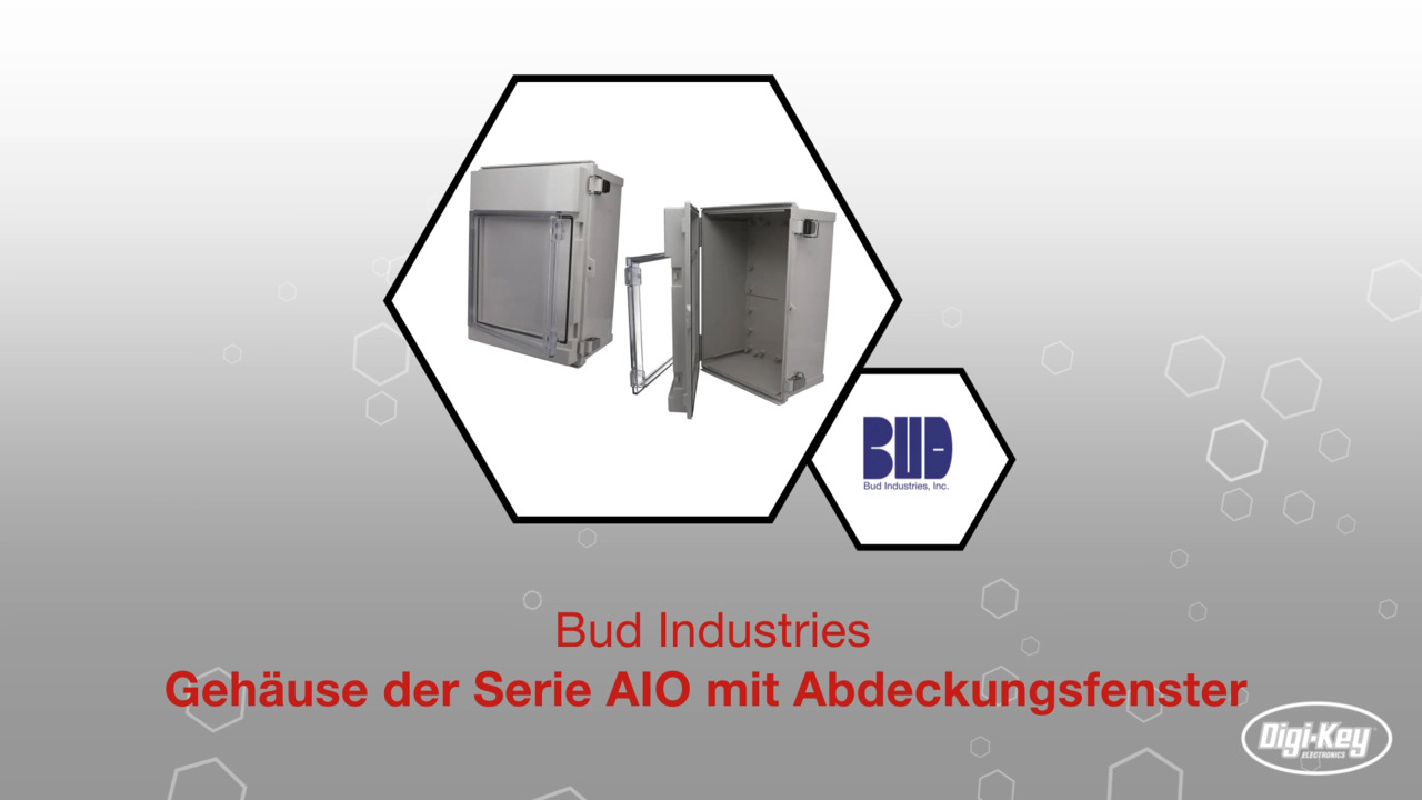 Bud Industries Gehäuse der AIO-Serie mit Abdeckfenster | Datasheet Preview