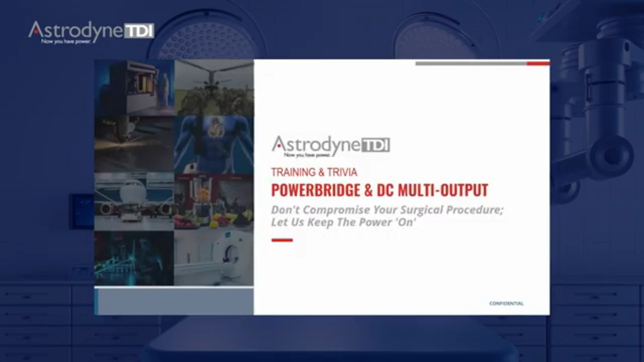  Back-Up Power (UPS) & DC Power Distribution Considerations