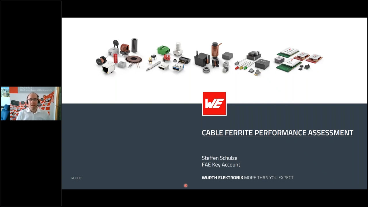 WEbinar Partnered with DigiKey: Cable Ferrite Performance Assessment