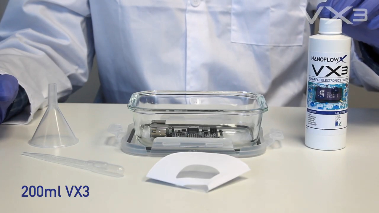 How To Apply VX3 non-Fluoro IP68 Nanocoating Solution For Electronics From NanoFlowX