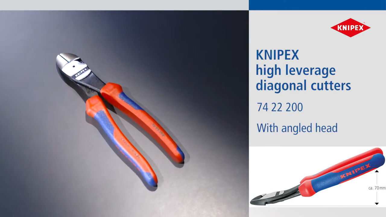 KNIPEX High Leverage Diagonal Cutter 74 22 200