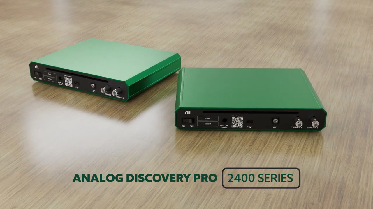 Smart. Capable. Balanced. The Digilent Analog Discovery Pro 2440 and 2450.