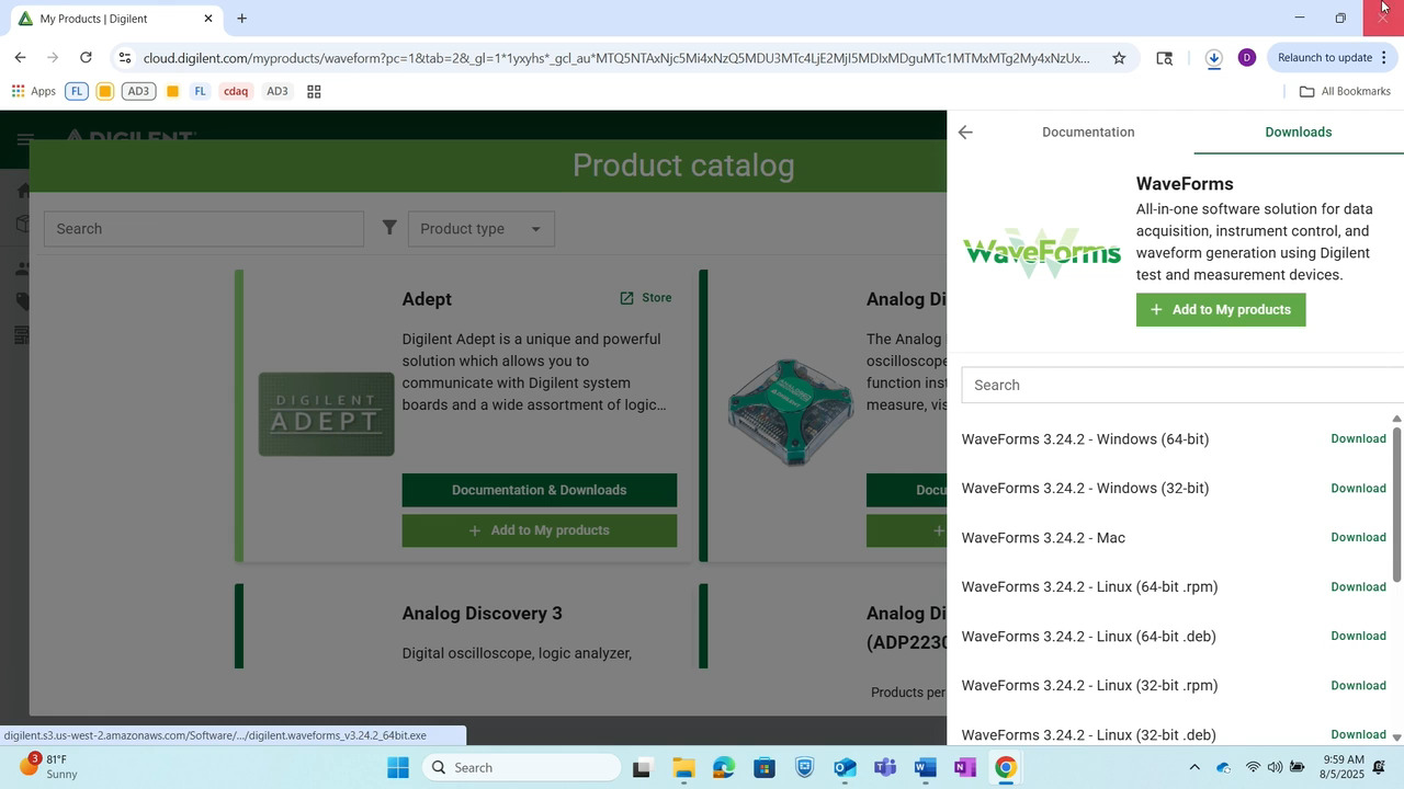 WaveForms - Getting Started with the AD3