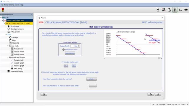 How to get started with the Trinamic Hall Sensor Wiring Wizard for BLDC / PMSM Modules