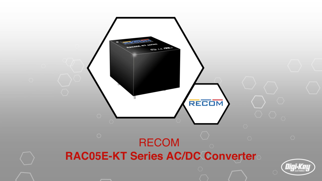 RECOM RAC05E-KT Series AC-DC Converter | Datasheet Preview