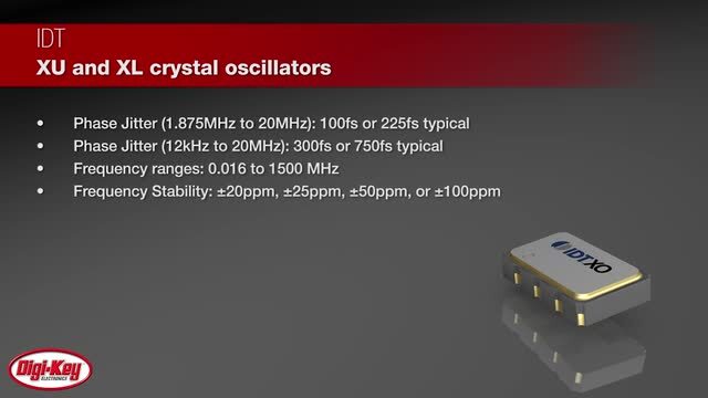 Renesas XU/XL Crystal Oscillators | DigiKey Daily