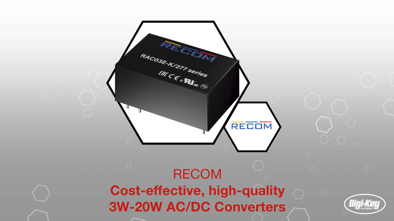 Cost-effective, high-quality 3W-20W AC/DC Converters | Datasheet Preview