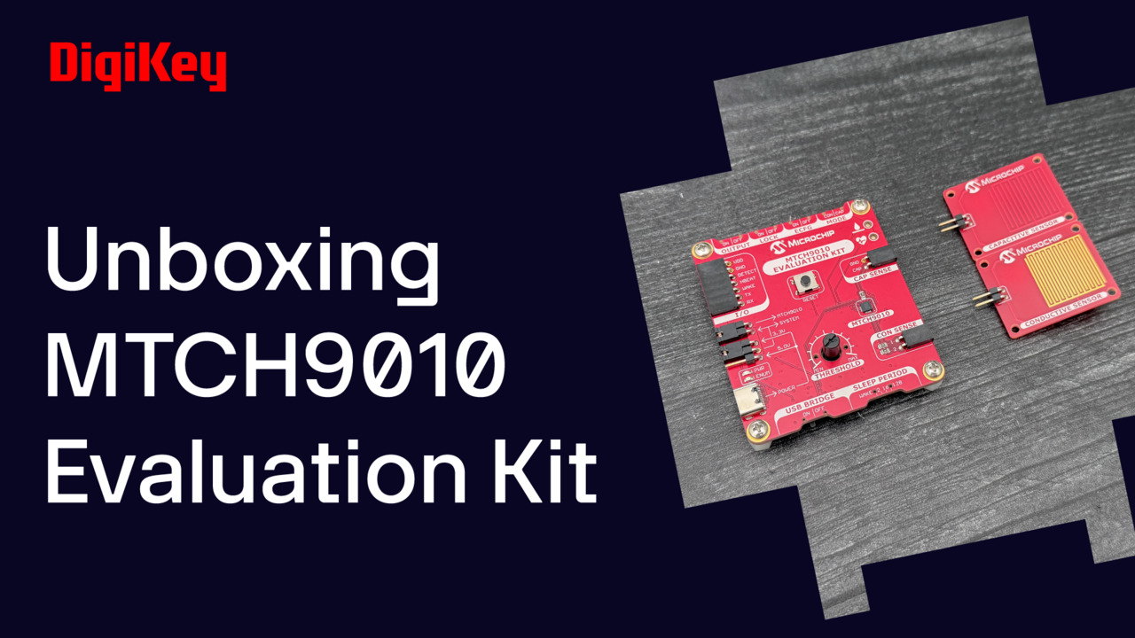 We take a look at the MTCH9010  Evaluation Kit from Microchip.  The MTCH9010 is a pre-programmed solution for easy, low-power liquid detection in your next design.