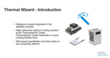 Thermal Wizard for Device Cooling Applications Thermal Wizard for Device Cooling Applications