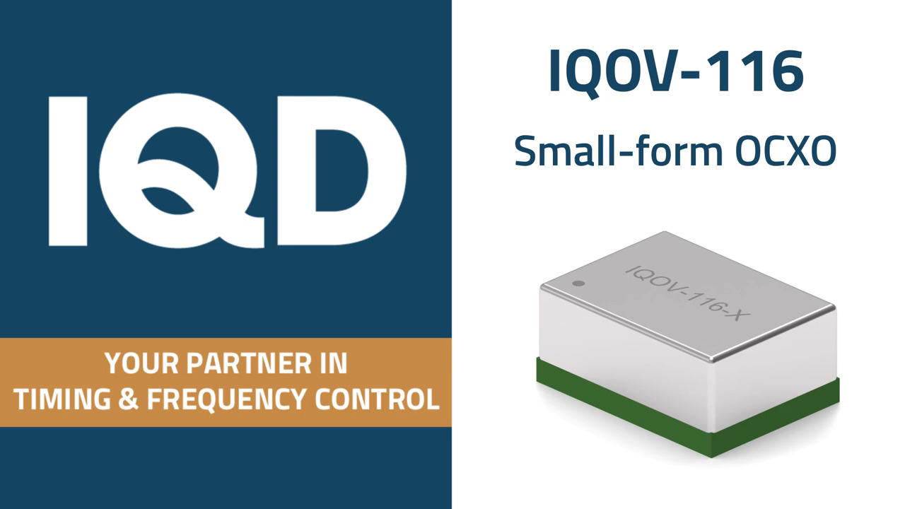 Small form OCXO IQXO-116 High Stability & Low Phase Noise Oven Controlled Crystal Oscillator