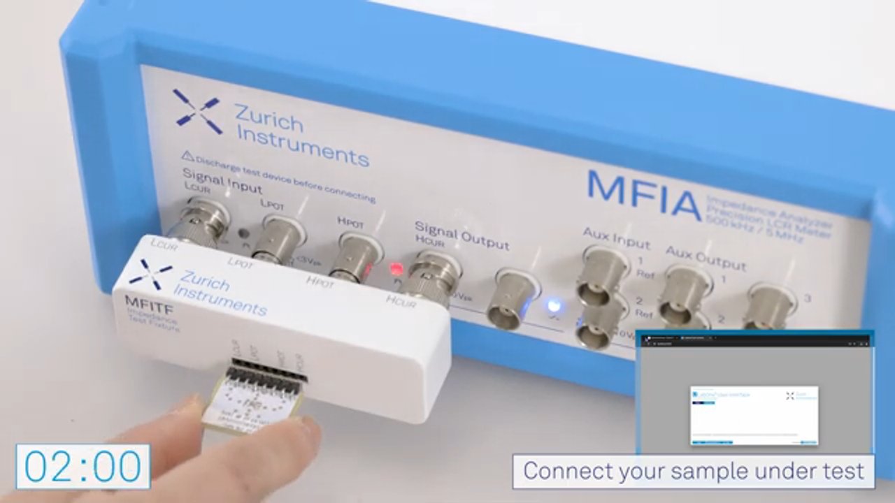 MFIA Impedance Analyzer | From Unboxing to Measurement in Less Than 3 Minutes